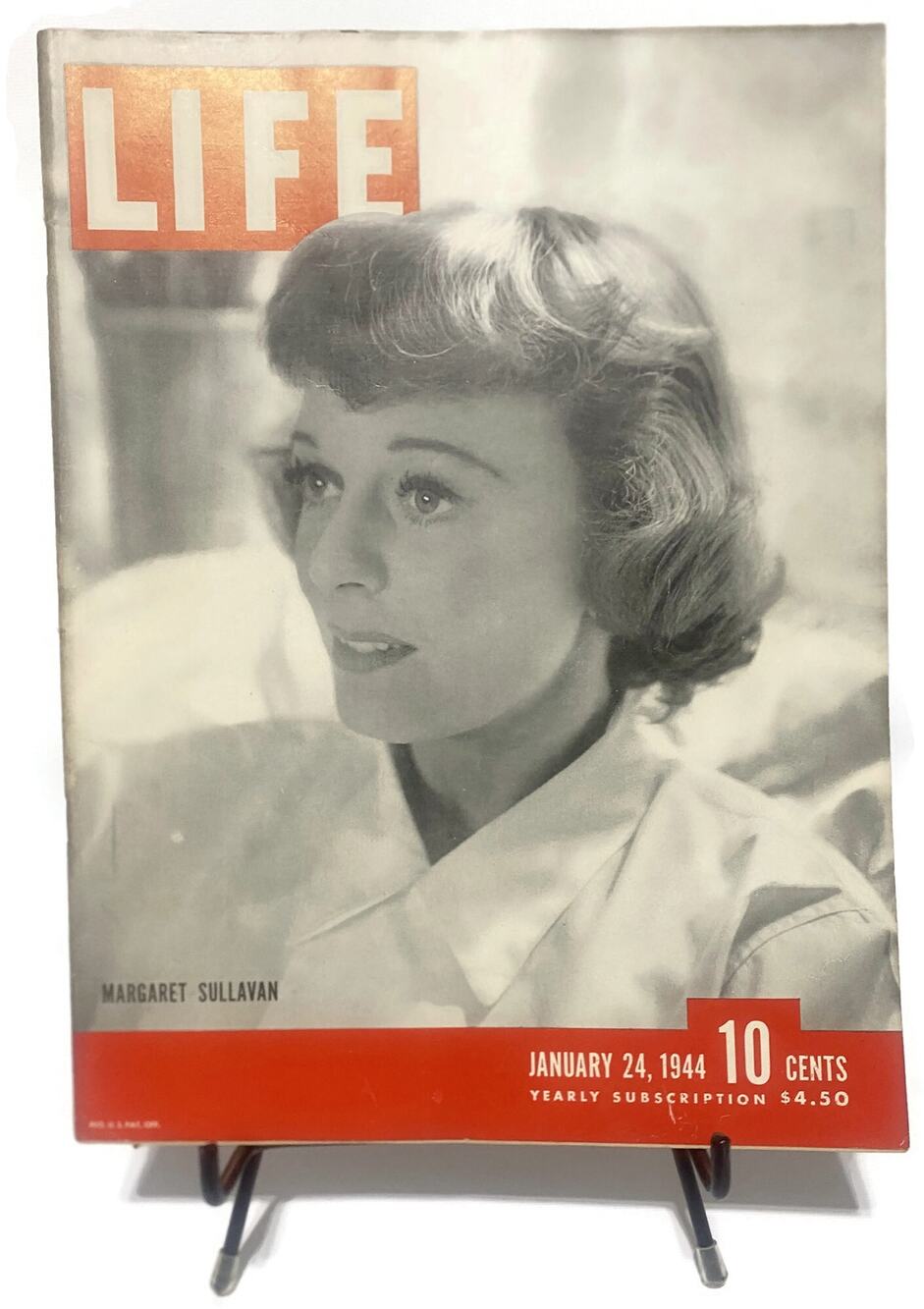LIFE Magazine January 24 1944 Margaret Sullavan Cover WWII Air Battle Germany